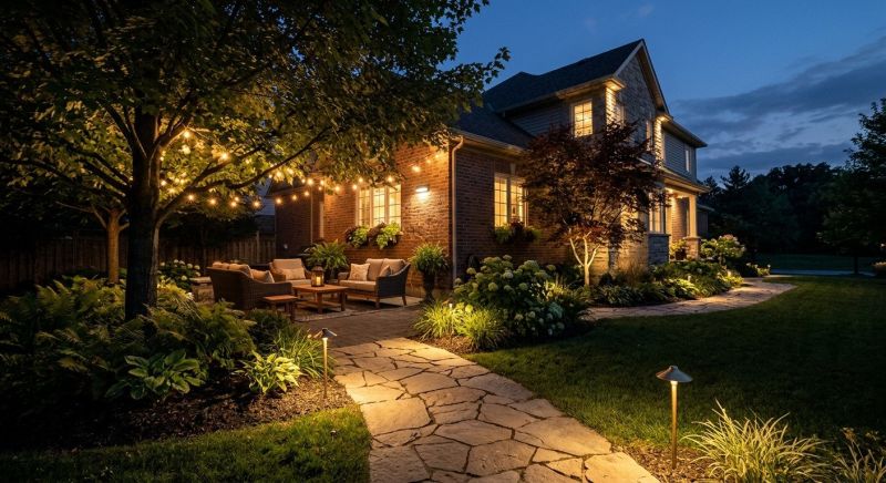 Garden Lighting Installation in Denver, CO