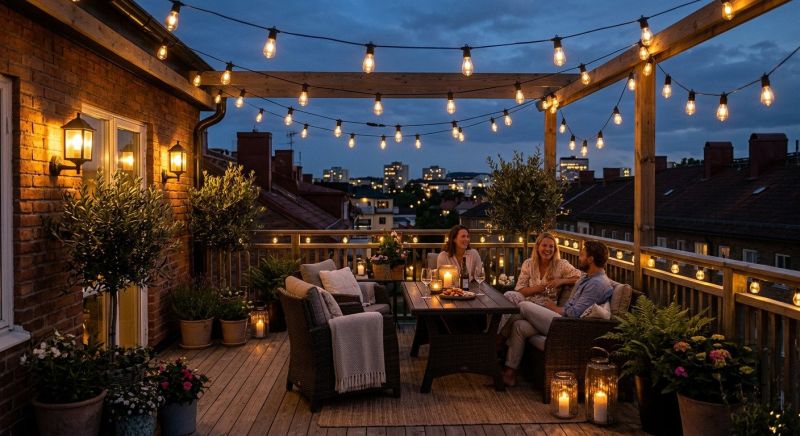 Terrace Lighting Installation in Littleton, CO